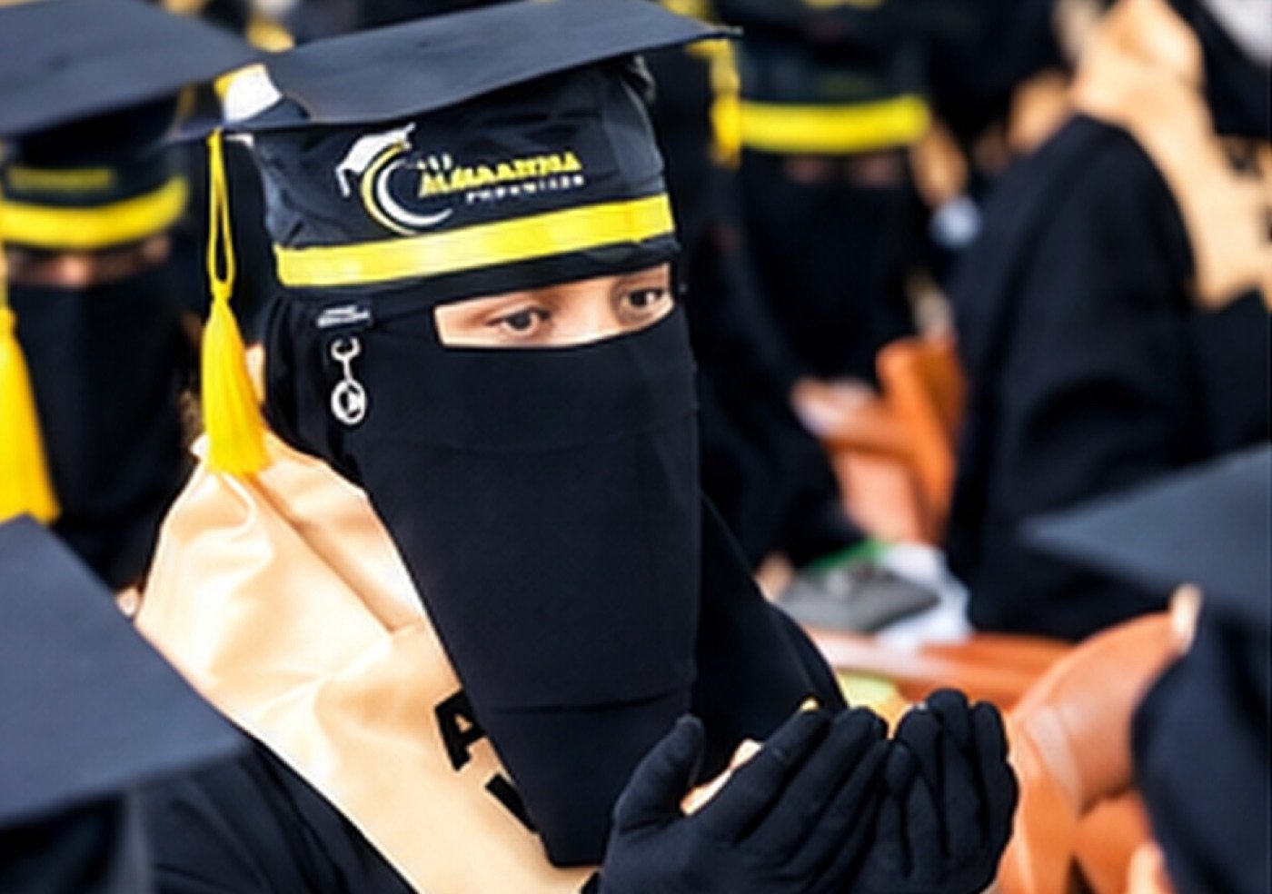 An Al-Maadiha learner at graduation